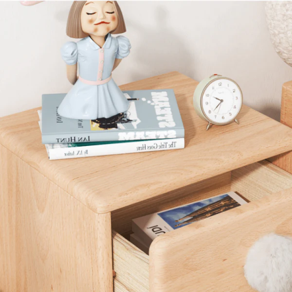 Aesthetik Kids - Wooden Bunny Tail Inspired Bed Side Table - Image 3