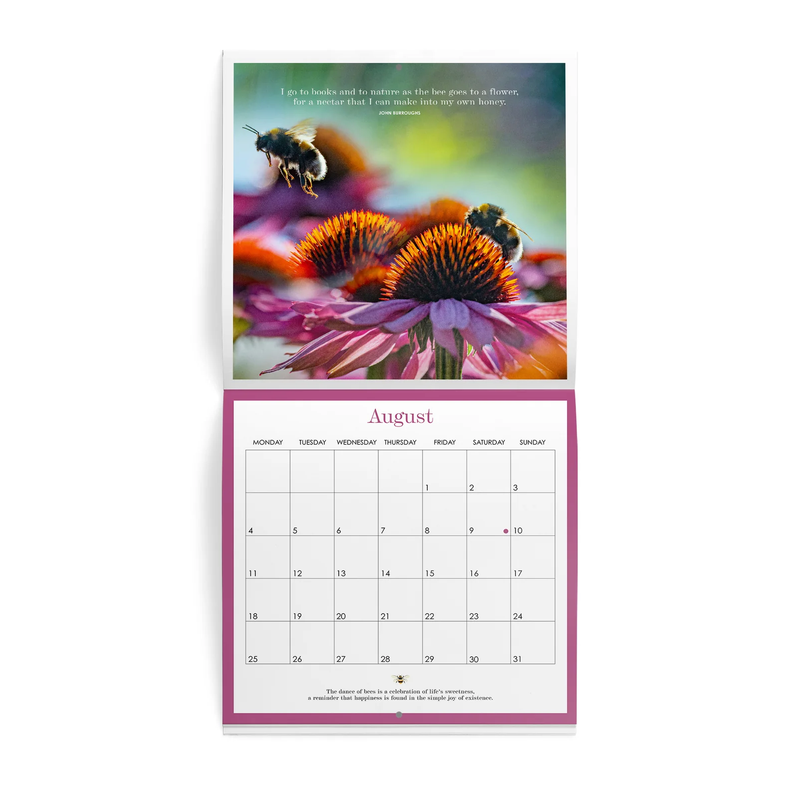 Affirmations 2025 Bee Wall Calendar - Image 4