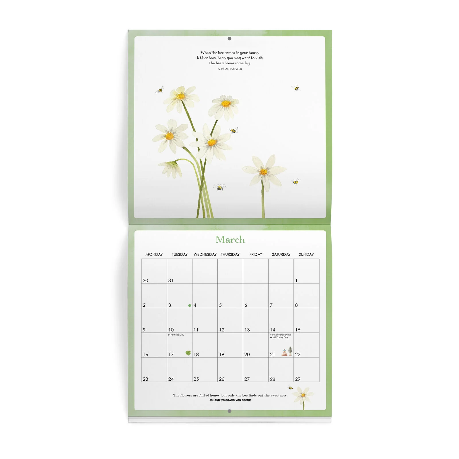 Affirmations - 2026 Bee Wall Calender - Image 4