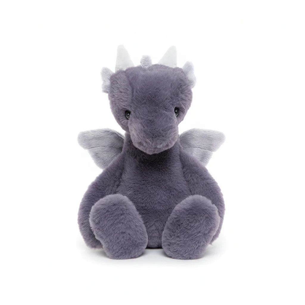 Bear & Me by Charlie Bears Draco Dragon Soft Lavender L 34cm