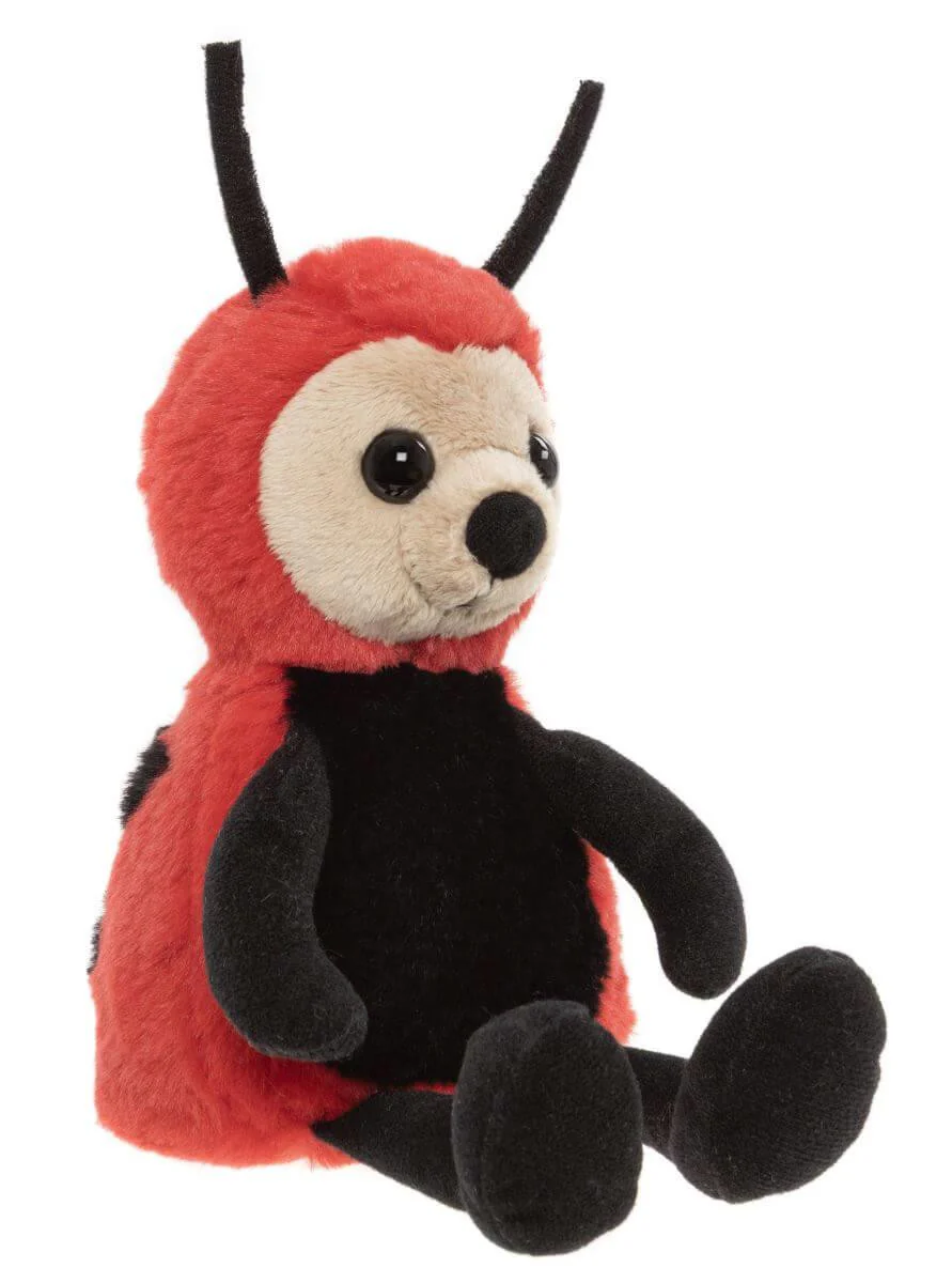 Bear & Me By Charlie Bears Leaf Ladybird Rose Red 25cm - Image 2