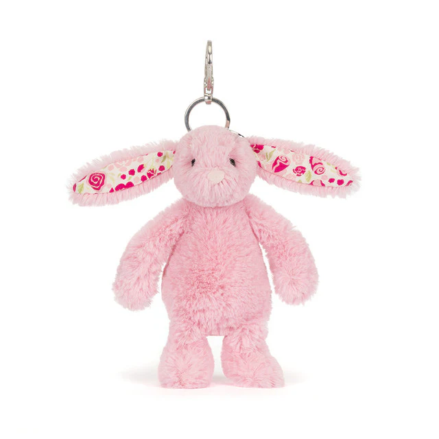 Jellycat Blushkin Blossom Bunny Bag Charm 13cm - Image 3