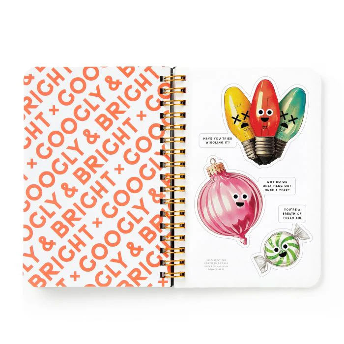 Brass Monkey Googly & Bright Holiday Sticker Book Multi-Coloured 10.2x2.5x15.2cm - Image 4