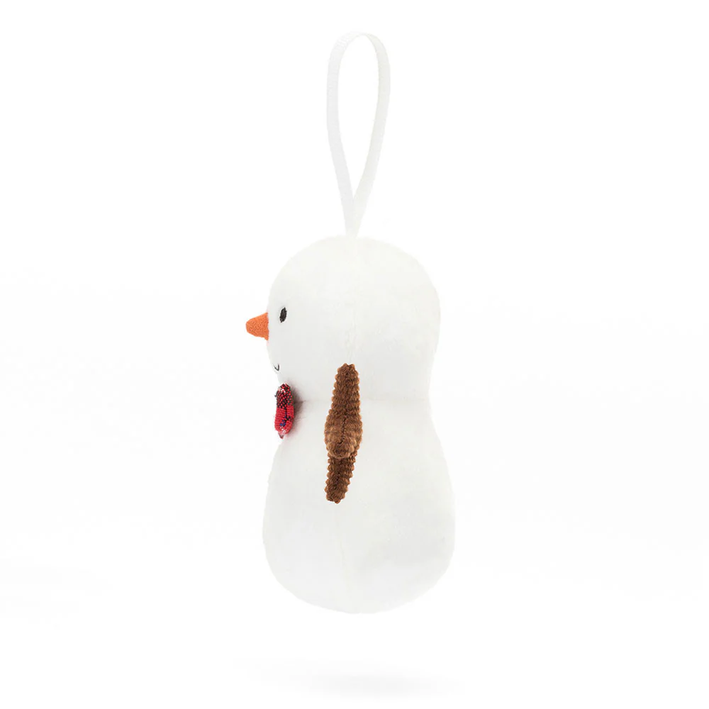 Jellycat Christmas Festive Folly Snowman 15cm - Image 3