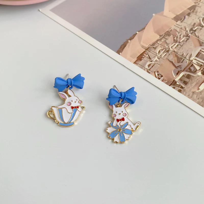 Luninana Earrings - Tea Time Bunny Earrings YBY040
