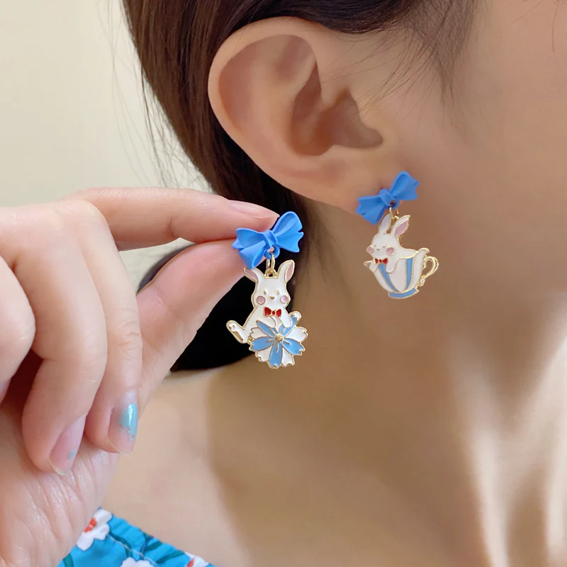 Luninana Earrings - Tea Time Bunny Earrings YBY040 - Image 3