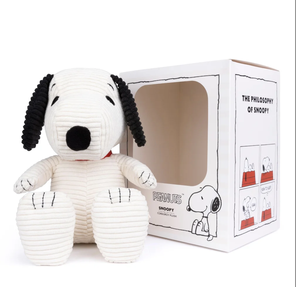 Peanuts Snoopy (ECO) Corduroy Cream in Giftbox 27cm - Image 3