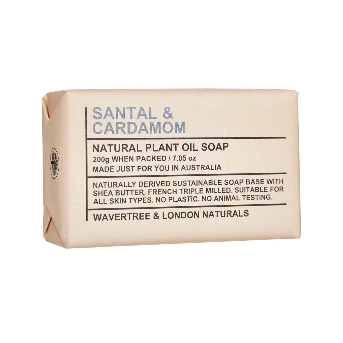 Wavertree & London Santal & Cardamom Soap Bar 200g - Image 2