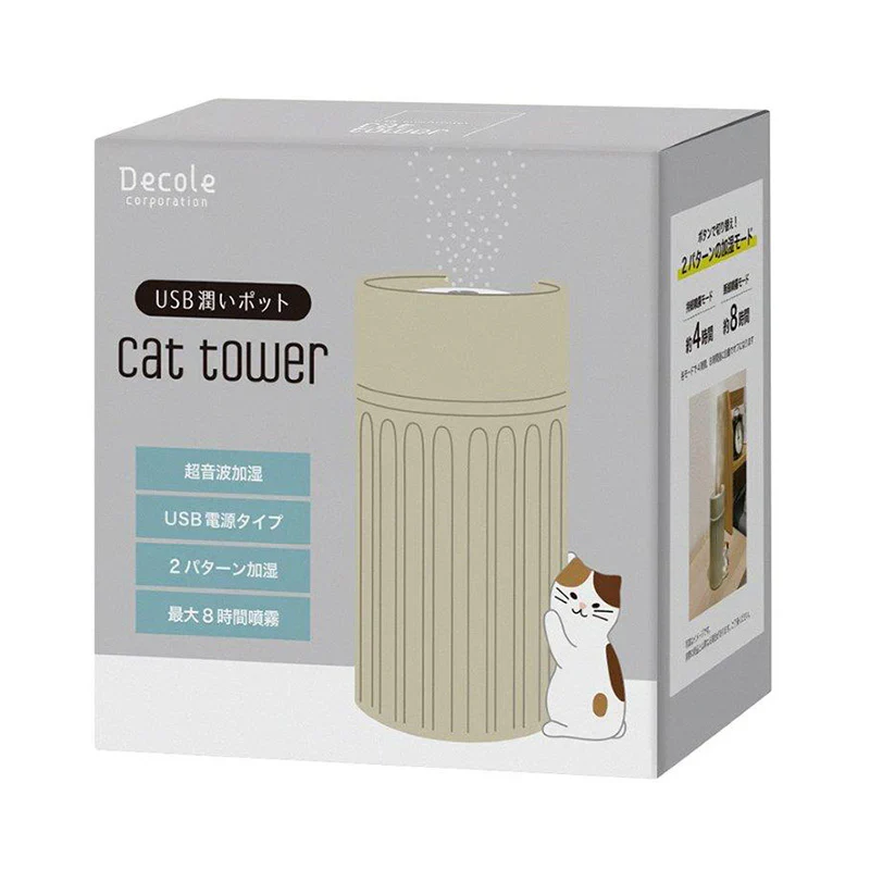 Decole  Desk Humidifier - Cat Tower (Include 3 Cotton Filters) - Image 2