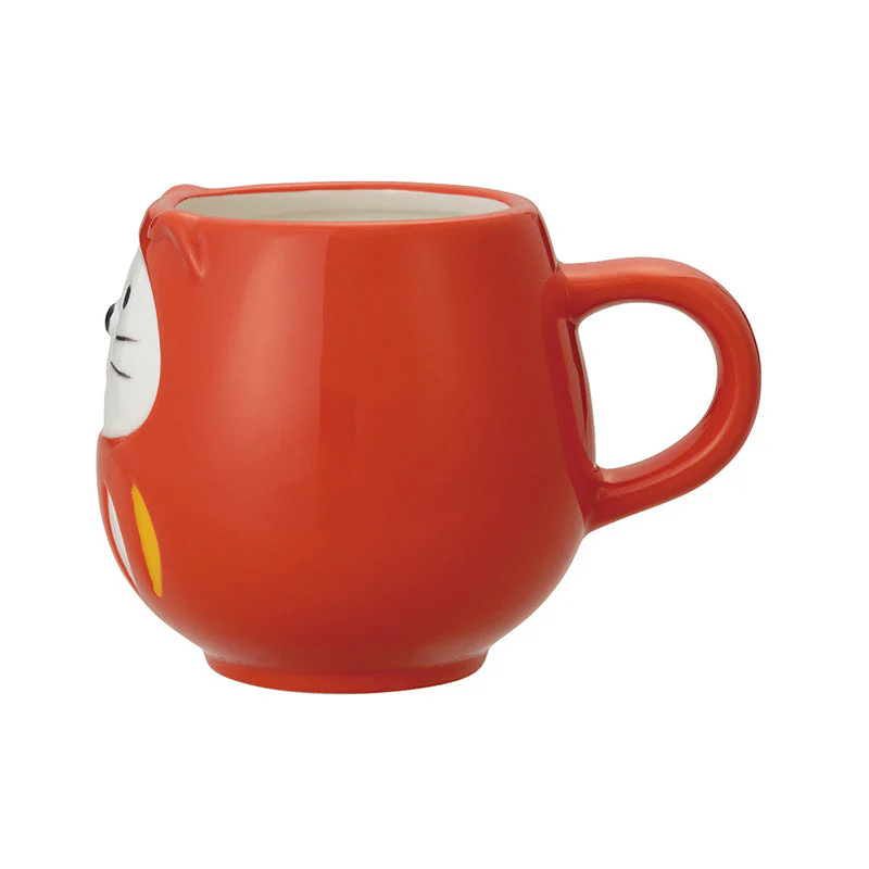 Decole Concombre Daruma Mug - Lucky Cat -Red - Image 2