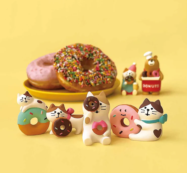 Decole Concombre Figurine - Donut Shop - Ukiuki Donut With Dog - Image 2