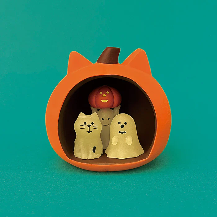 Decole Concombre Figurine - Halloween - Big Cat Pumpkin Dome (Luminous) - Image 3