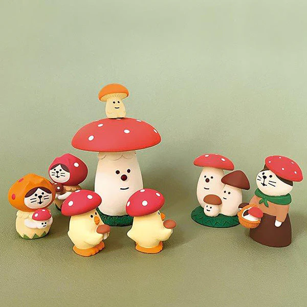 Decole Concombre Figurine - Mushroom Forest - Mushroom Bird - Image 2