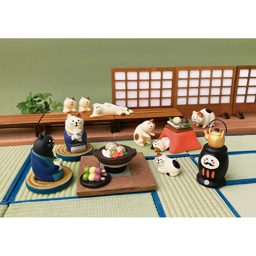 Decole Concombre Figurine - Tea House - Japanese Paper Screen - Image 2