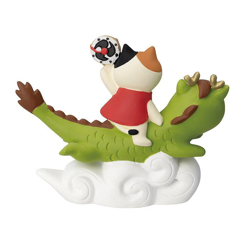 Decole Concombre Figurine - Zodiac Sign Dragon - Cat and Flying Dragon - Image 2