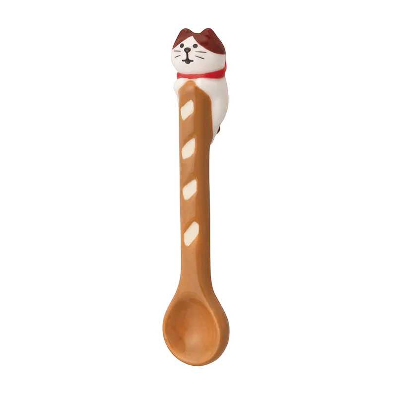 Decole Concombre Yamaneko Bakery Spoon - Hachi Cat