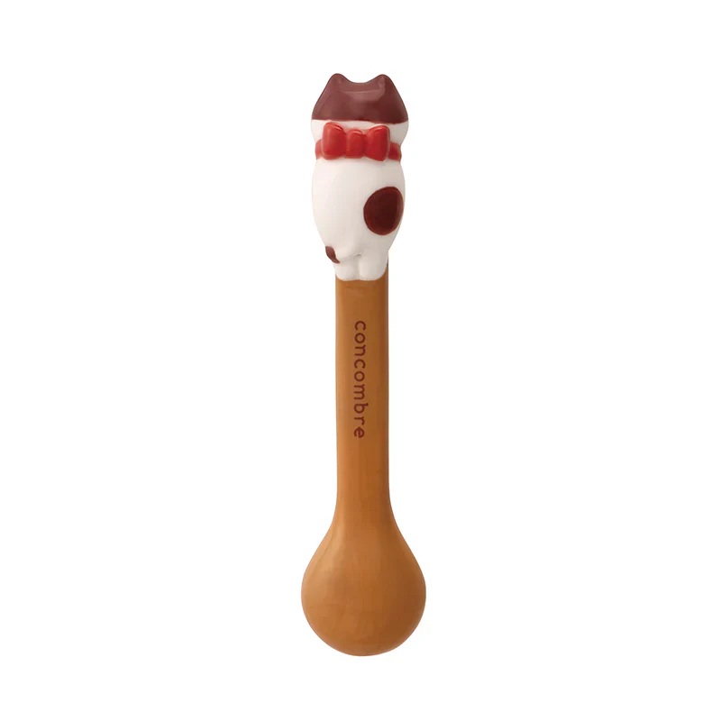 Decole Concombre Yamaneko Bakery Spoon - Hachi Cat - Image 2