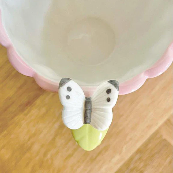 Decole Flower Mug & Saucer Set - Butterfly - Image 2