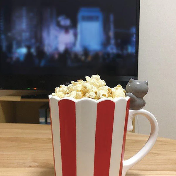 Decole Home Cinema Party Popcorn Mug - Cat - Image 2