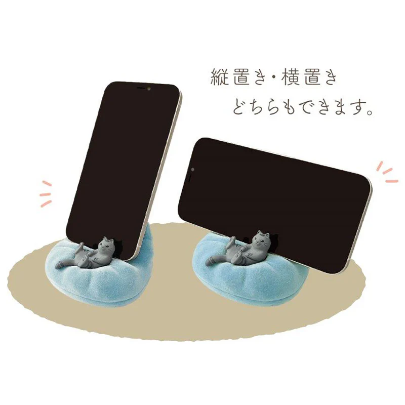 Decole Relaxed Cat Smartphone Stand - Calico Cat - Image 2