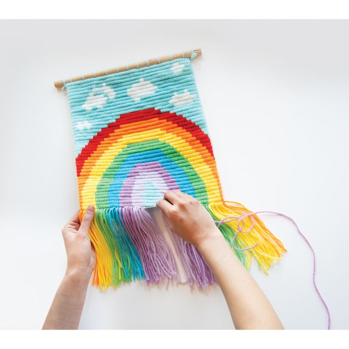 Discovery Zone Make Your Own Wall Hanging - Rainbow Multi-Coloured 28x35cm - Image 3