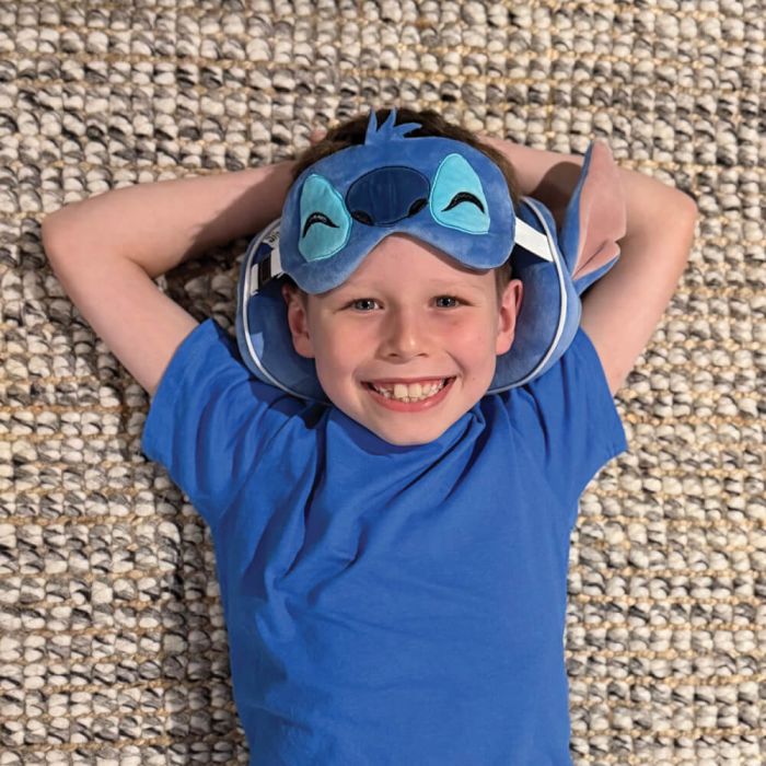 Disney Stitch Travel Pillow & Eye Mask Set - Image 4
