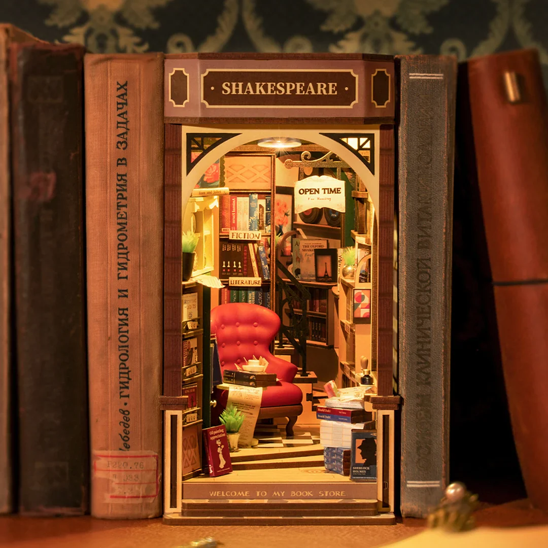 Robotime Rolife DIY Book Nook Bookstore TGB07 - Image 3