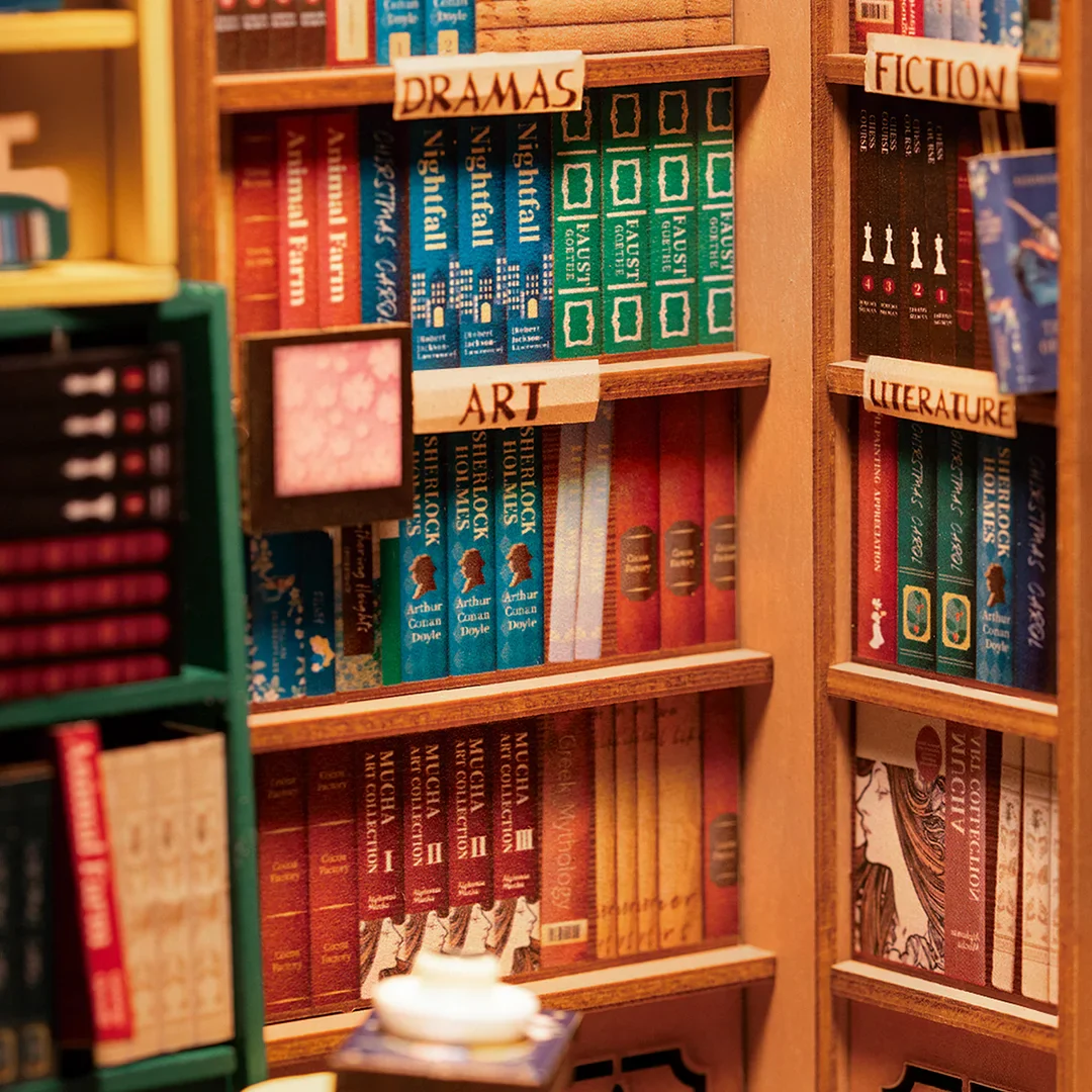 Robotime Rolife DIY Book Nook Bookstore TGB07 - Image 6