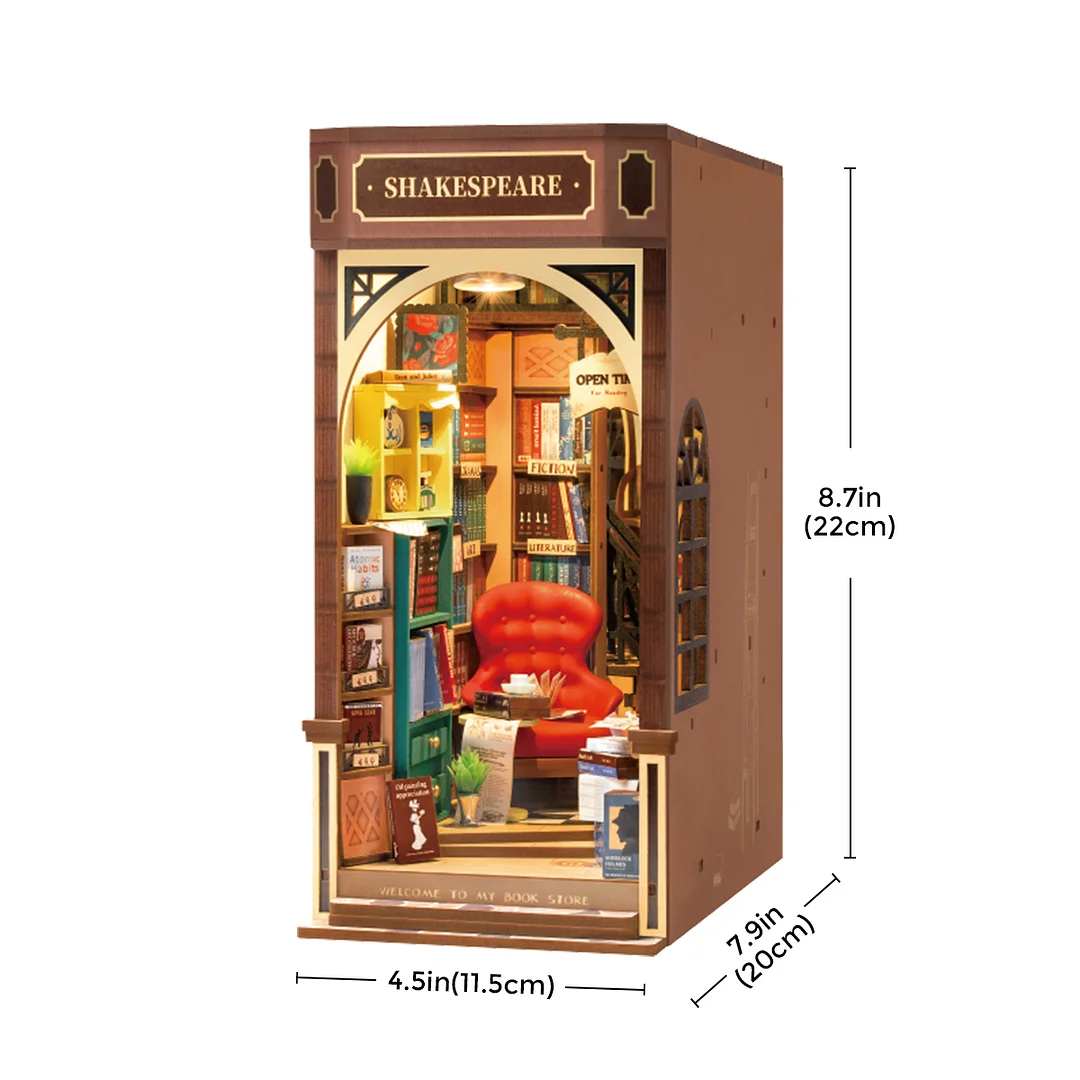 Robotime Rolife DIY Book Nook Bookstore TGB07 - Image 7