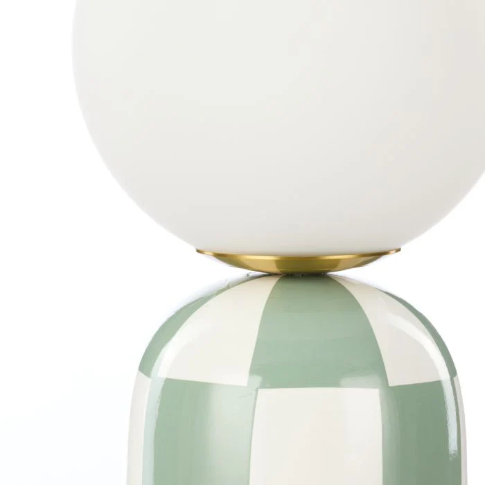 Emporium Archie Table Lamp Green & White - Image 3