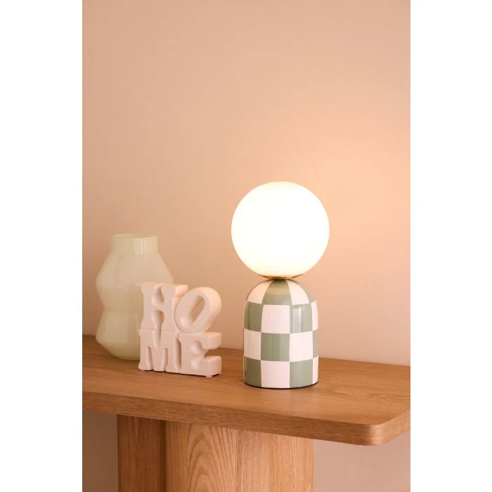 Emporium Archie Table Lamp Green & White - Image 5