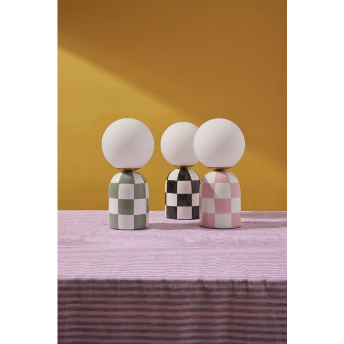 Emporium Archie Table Lamp Pink & White - Image 6