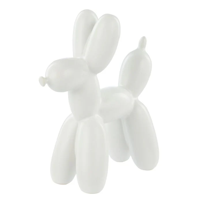 Emporium Bubbles Balloon Dog Sculpture White