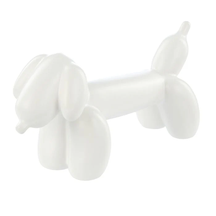Emporium Bubbles Balloon Dog Sculpture White