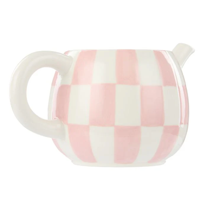 Emporium Check Teapot 700ml Pink & Green - Image 3