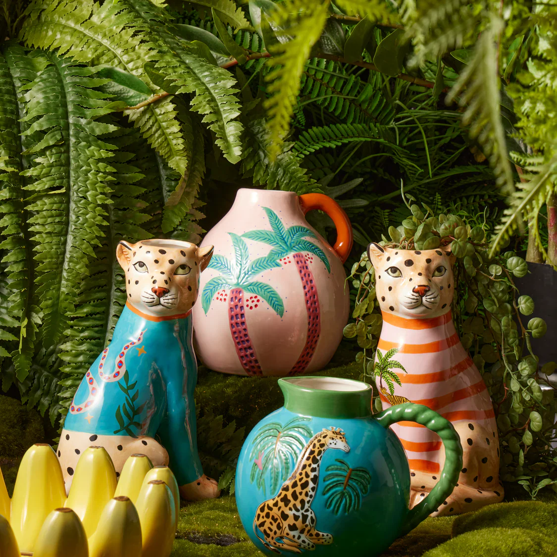 Emporium Pierson Leopard Vase Blue 25cm - Image 3