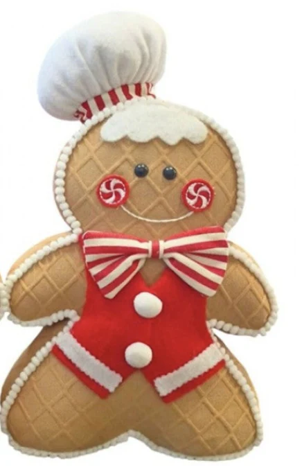 Fabric Boy & Girl Gingerbread Décor 18x6x30cm - Image 4