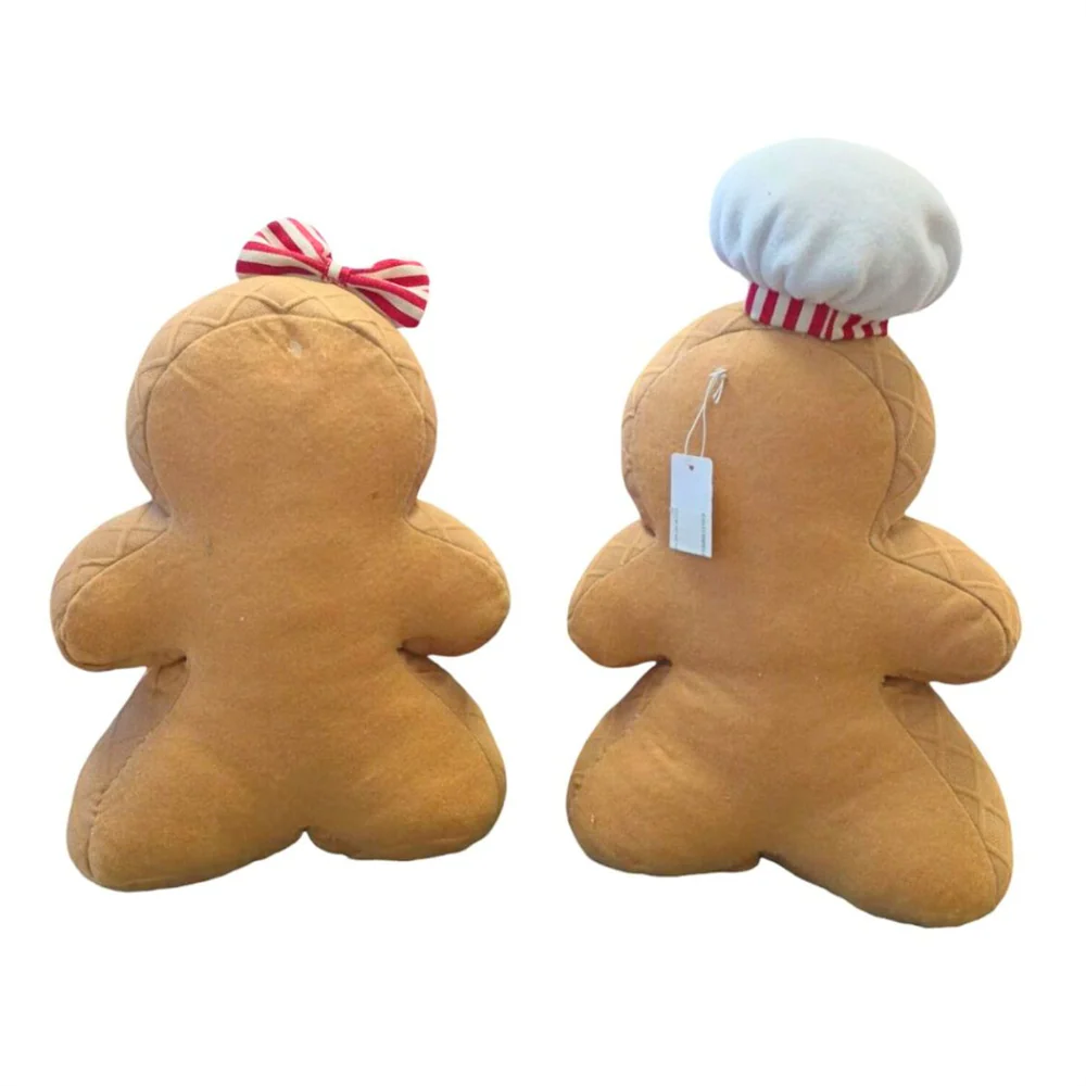 Fabric Boy & Girl Gingerbread Décor 23x10x37cm - Image 3