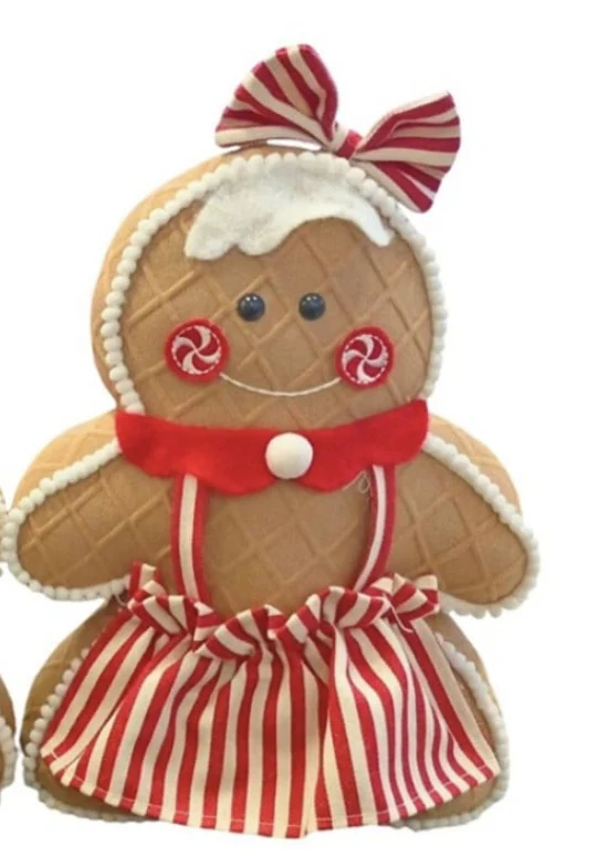 Fabric Boy & Girl Gingerbread Décor 23x10x37cm - Image 5