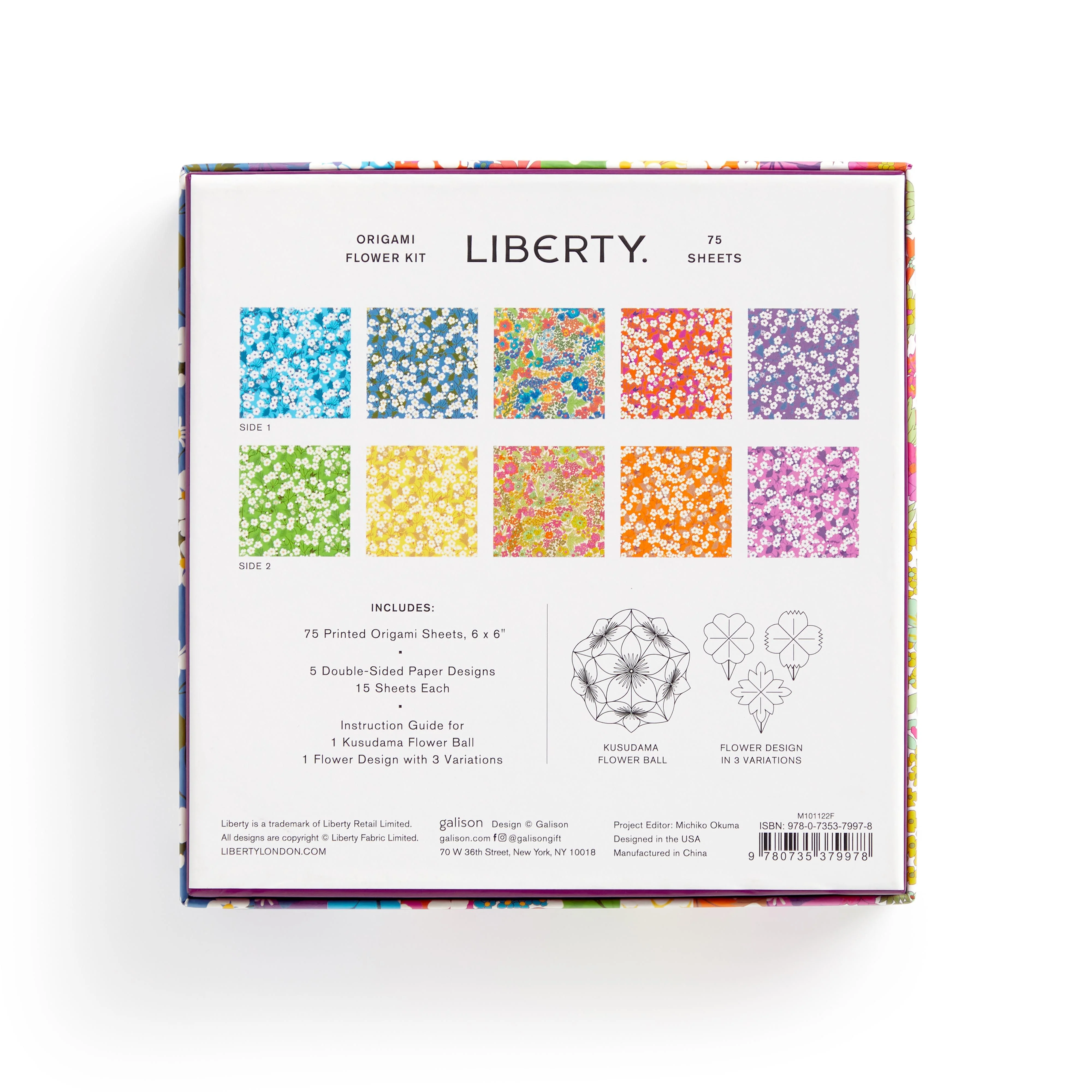 Galison Floral Origami Flower Kit - Image 5