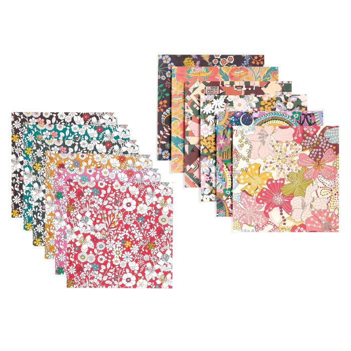 Galison Liberty Origami Treasure Box Kit Multi-Coloured 5x17x17cm - Image 2