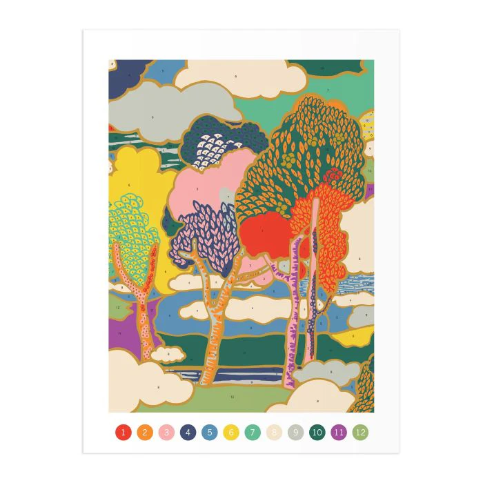 Galison Liberty Prospect Road Paint by Number Kit Multi-Coloured 22.9x2x30.5cm - Image 2