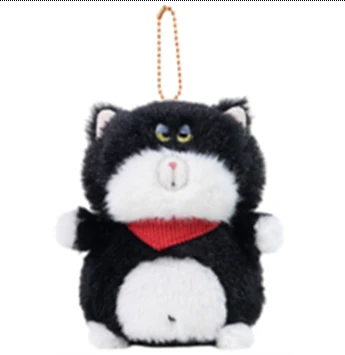 Glee Beanx – Chubby Series Keycharm - Dundun the Black Cat Sheriff 13cm