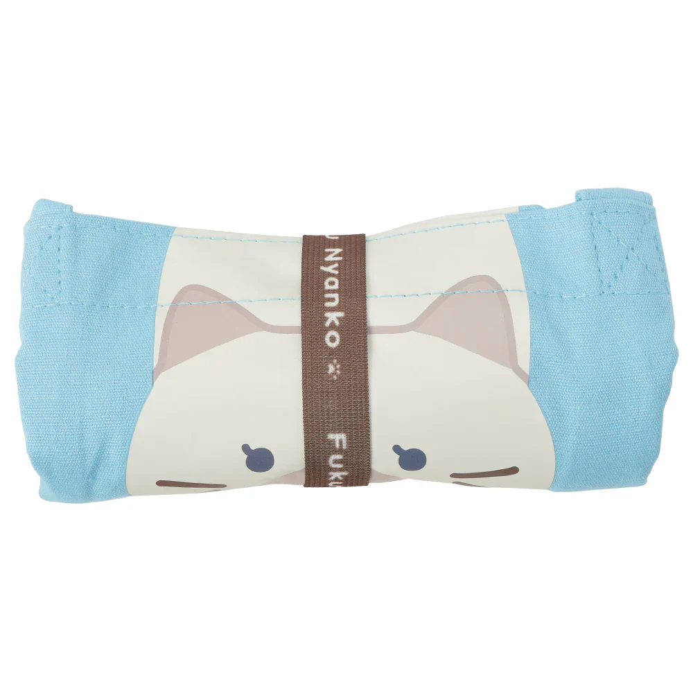 Hapins Canvas Tote White Bag Calico Cat - Image 6