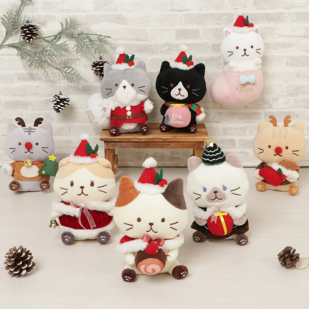 Hapins Christmas Plush Toy Calio Cat - Image 3