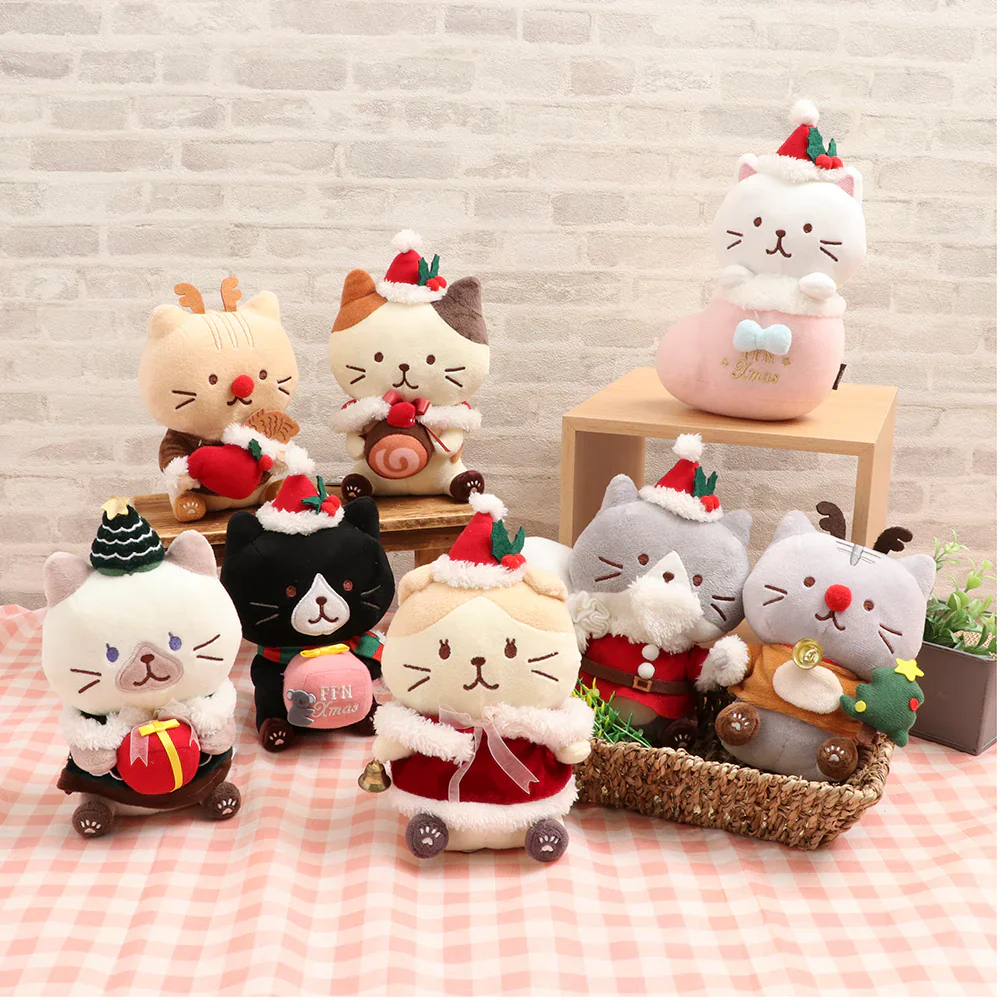 Hapins Christmas Plush Toy Chartreuse Cat - Image 4