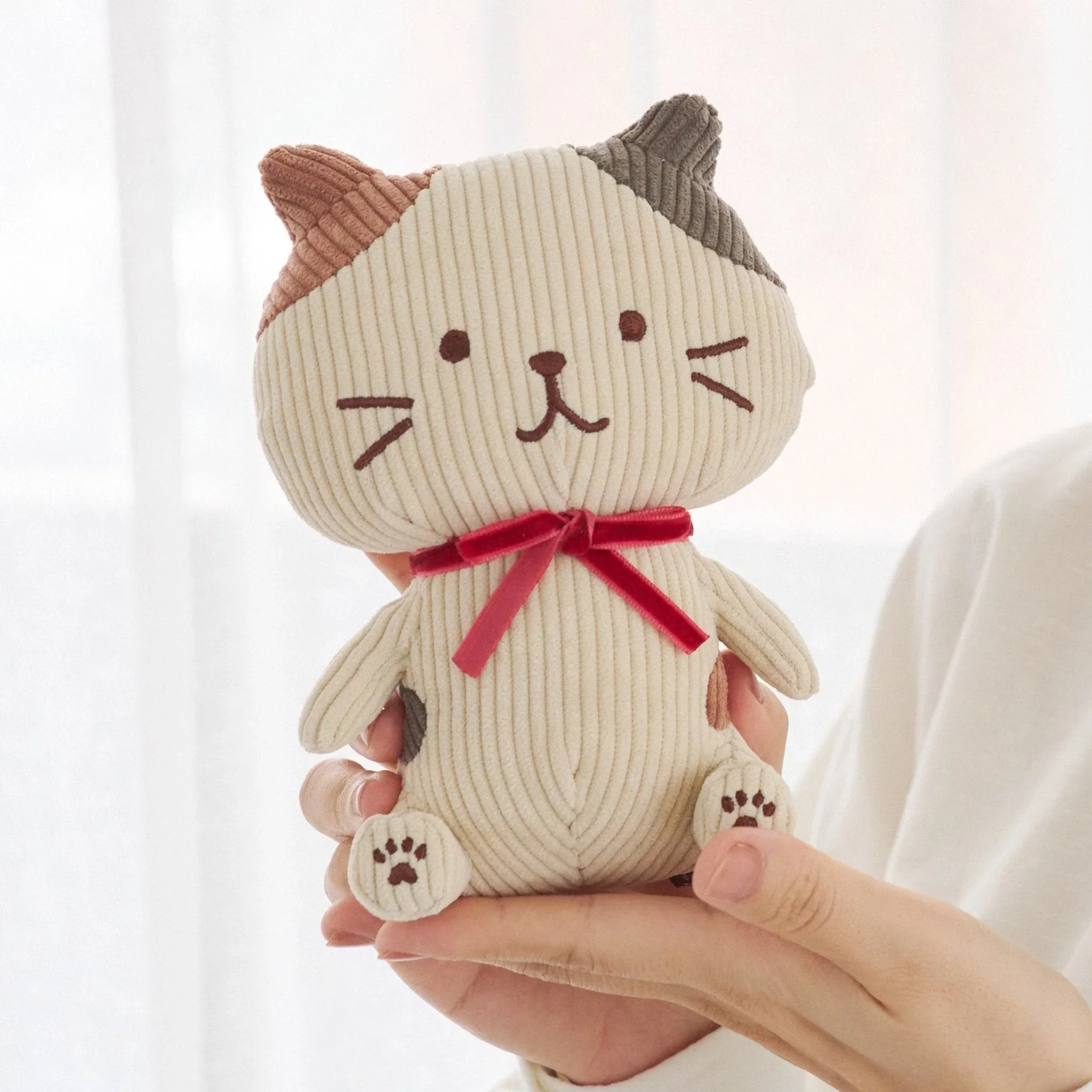 Hapins Corduroy Plush Calio Cat - Image 4