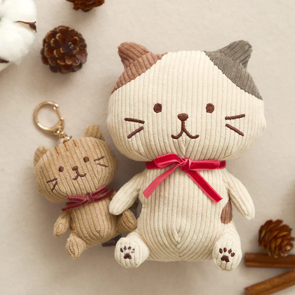 Hapins Corduroy Plush Calio Cat - Image 5