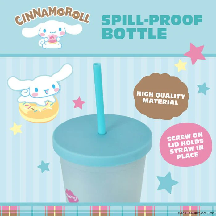 Hello Kitty and Friends Cinnamoroll Cup with Straw 28cm - Image 3