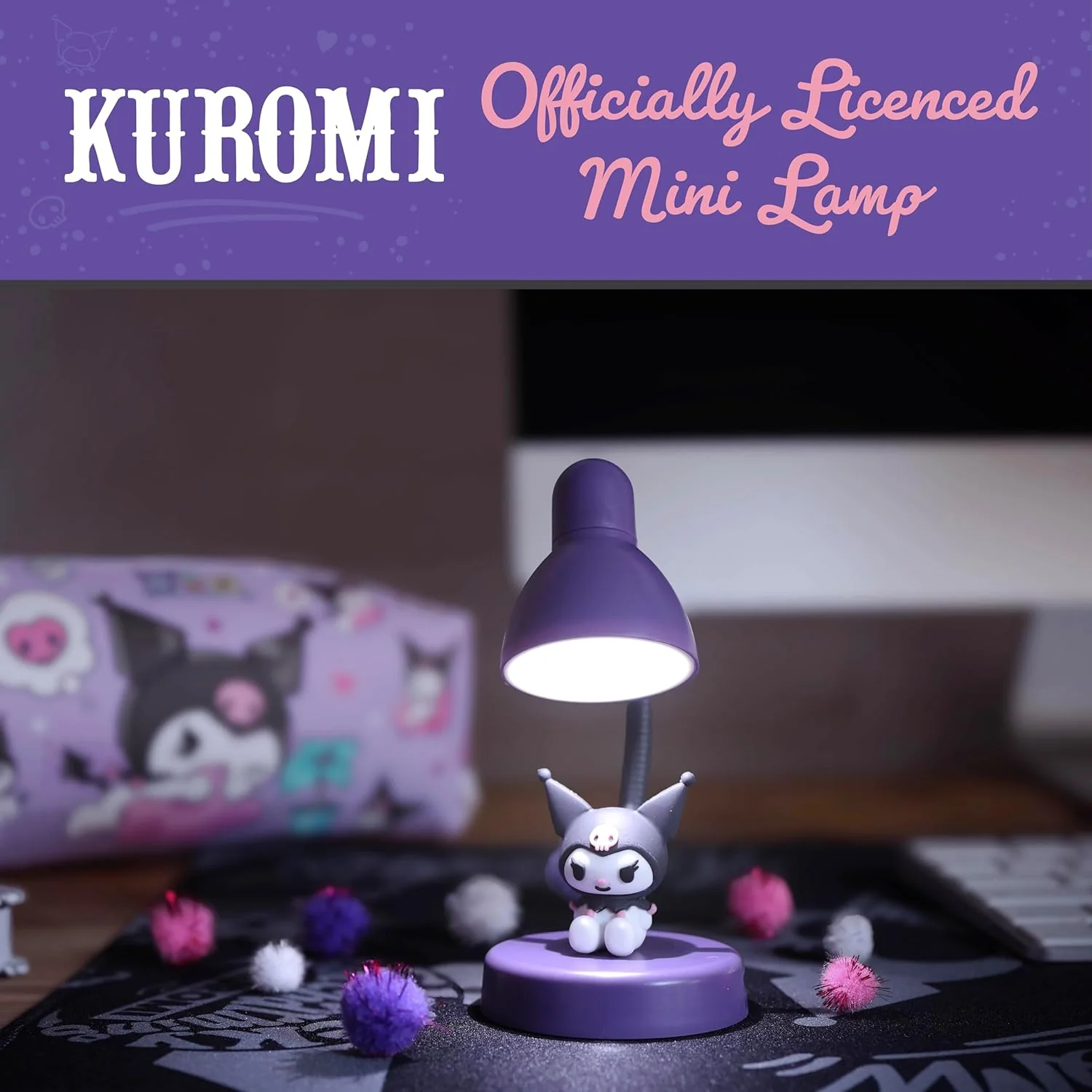 Hello Kitty and Friends Kuromi Mini Lamp - USB C - Image 3